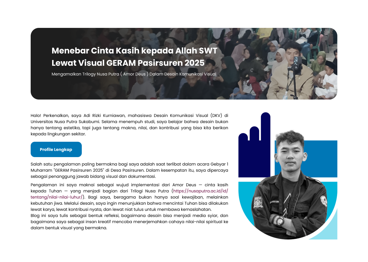 visual sebagai jalan ibadah